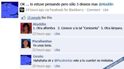 Estados de Facebook q pondrían las Princesas de Disney
