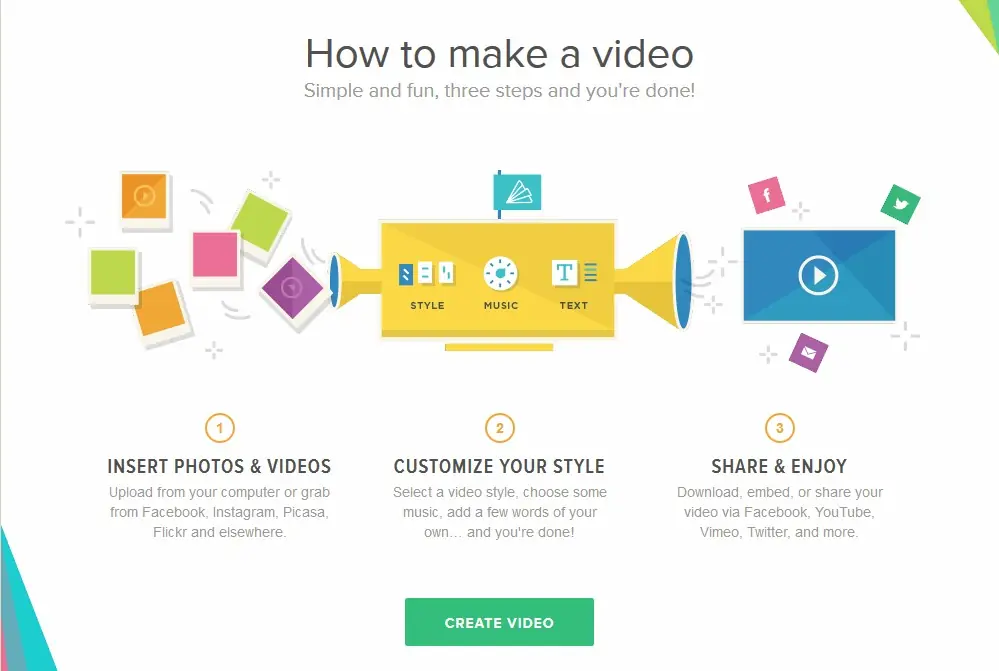 Animoto te ayuda a crear vídeos con tus imágenes