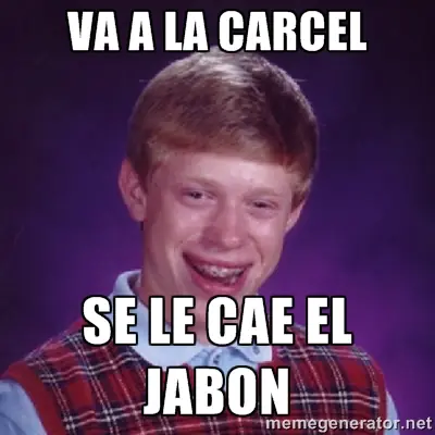 Meme de la mala suerte: Bad luck brian - Propio