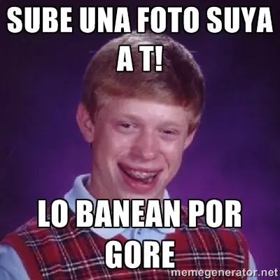 Meme de la mala suerte: Bad luck brian - Propio