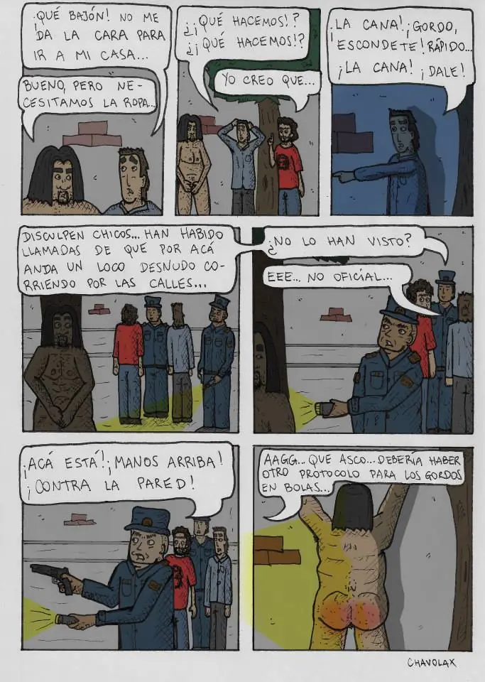 " Casado con la militancia  " Comic Chavolax