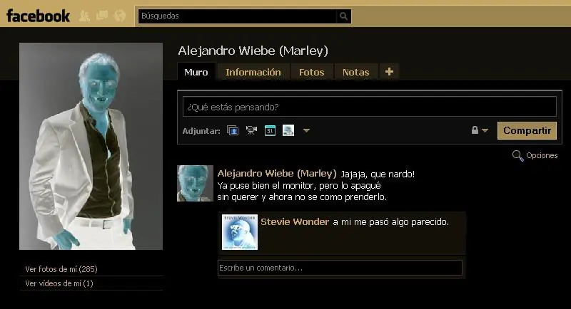 Perfiles del Facebook de los famosos y/o otros personajes!!