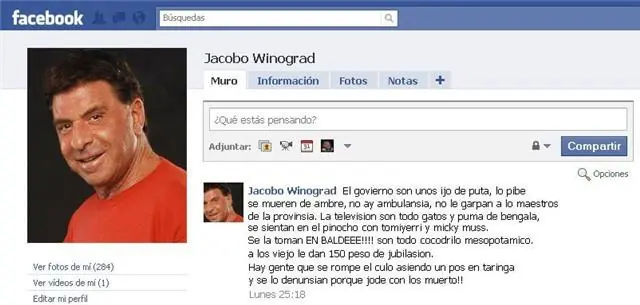 Perfiles del Facebook de los famosos y/o otros personajes!!