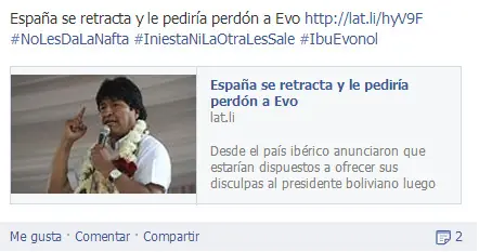 Diario crónica ¿Quién mas puede ser? (Facebook)