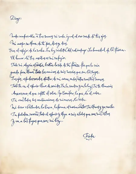 frida kahlo cartas