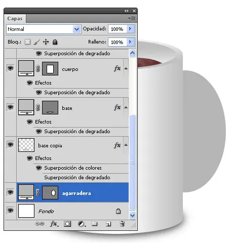 taza de cafe con efecto humo en photoshop