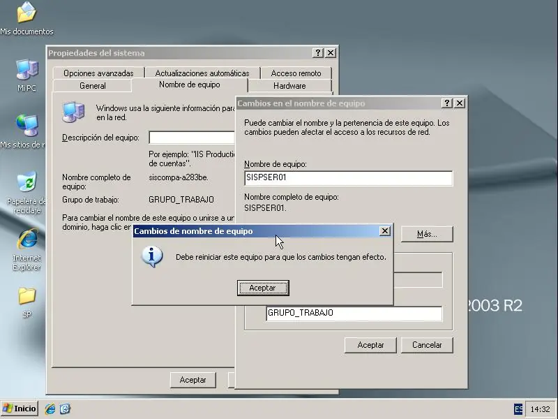 Instalar y configurar controlador de dominio windows 2003