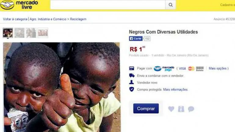 Escándalo en Brasil: "Se venden negros por 1 real"