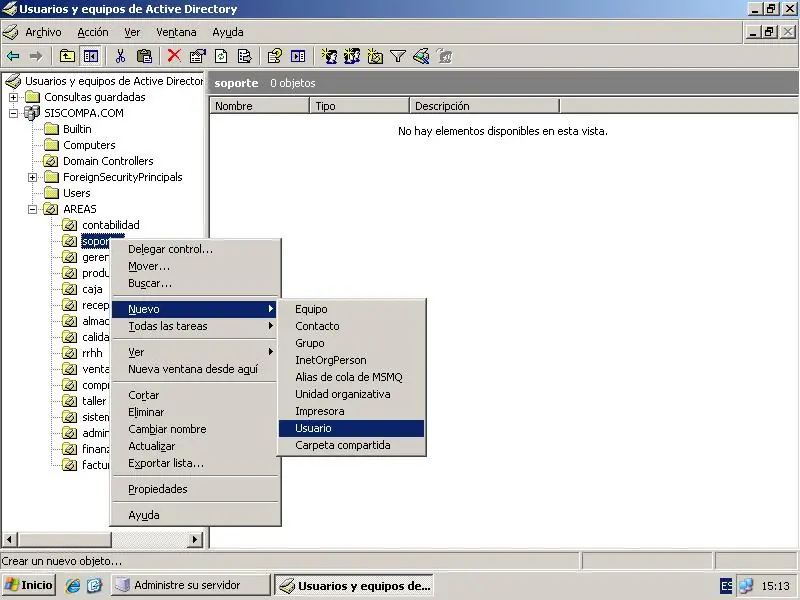 Instalar y configurar controlador de dominio windows 2003