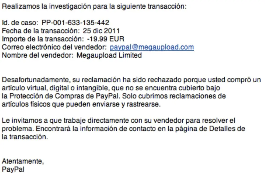 Paypal y Megaupload (Propio)