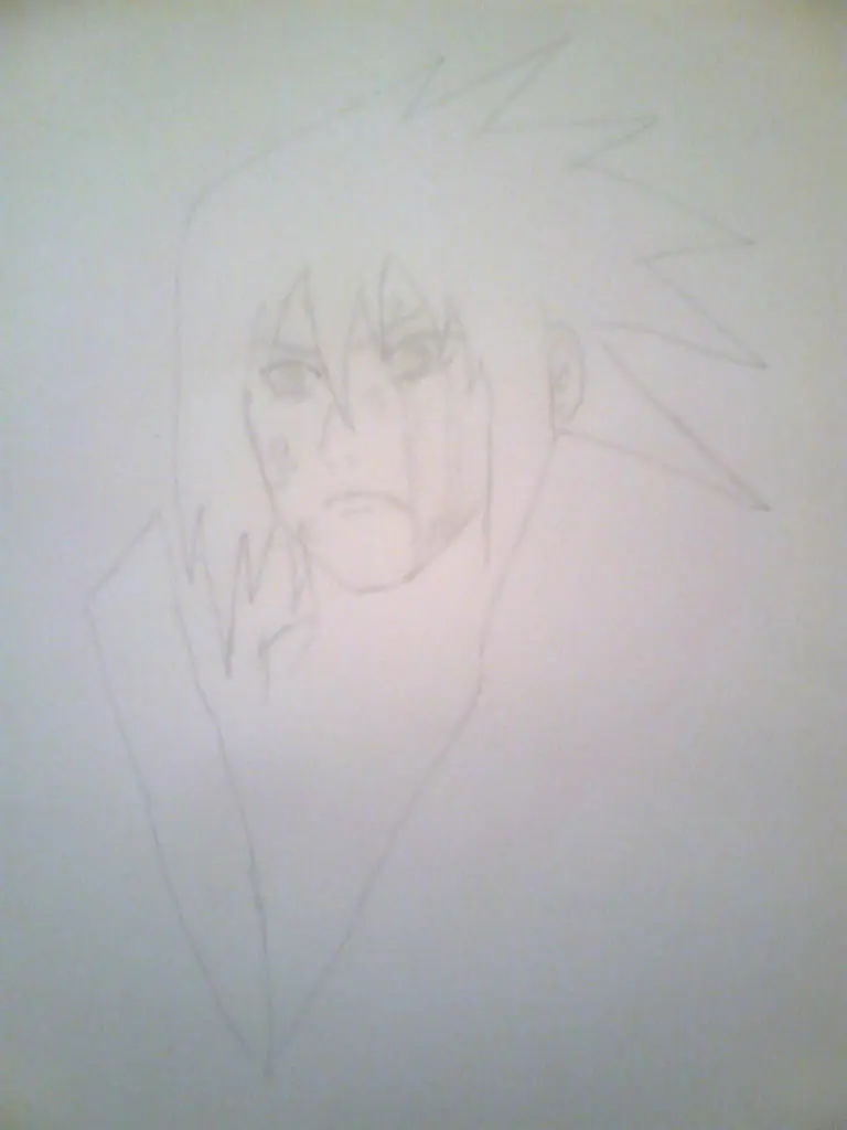 Naruto Shippuden: Uchiha Sasuke (Dibujado por Mi)