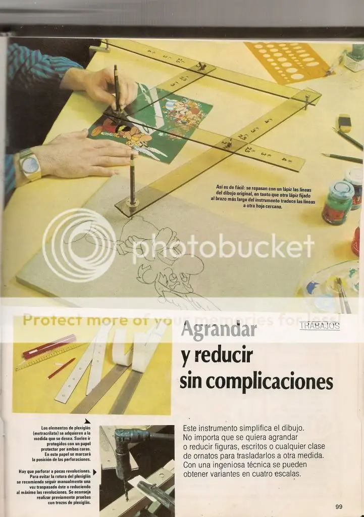 Regla agrandar y reducir