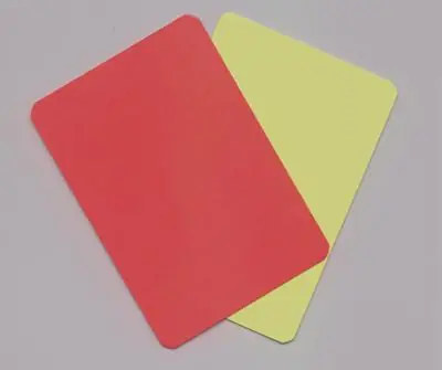 Origen de las tarjetas en el Fútbol