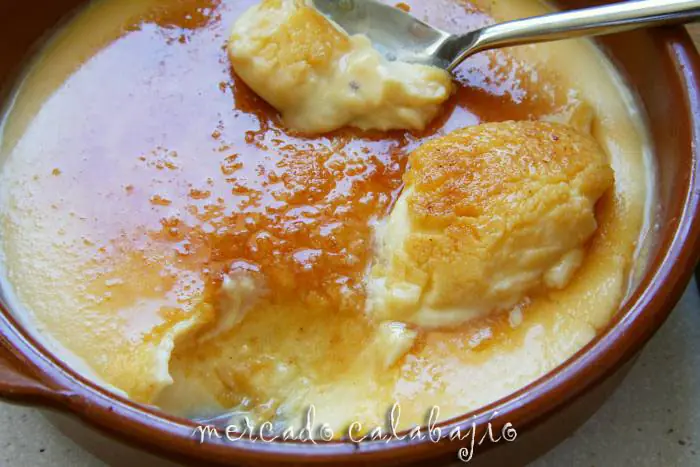 Helado catalán casero