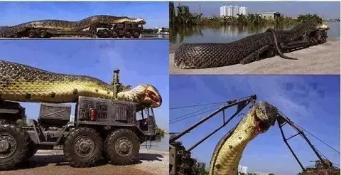 Capturan la vivora mas grande del mundo