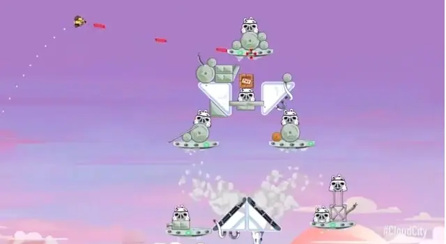 Angry Birds Star Wars la Ciudad de las Nubes.