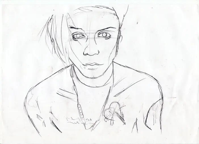 Dibujo de Andy Sixx a ordenador (propio)