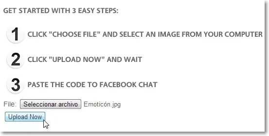 Crear imagenes para chat de facebook