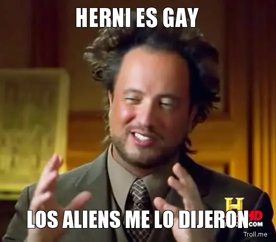 Imagenes El loco de The History Chanel Aliens..  [ Meme ]