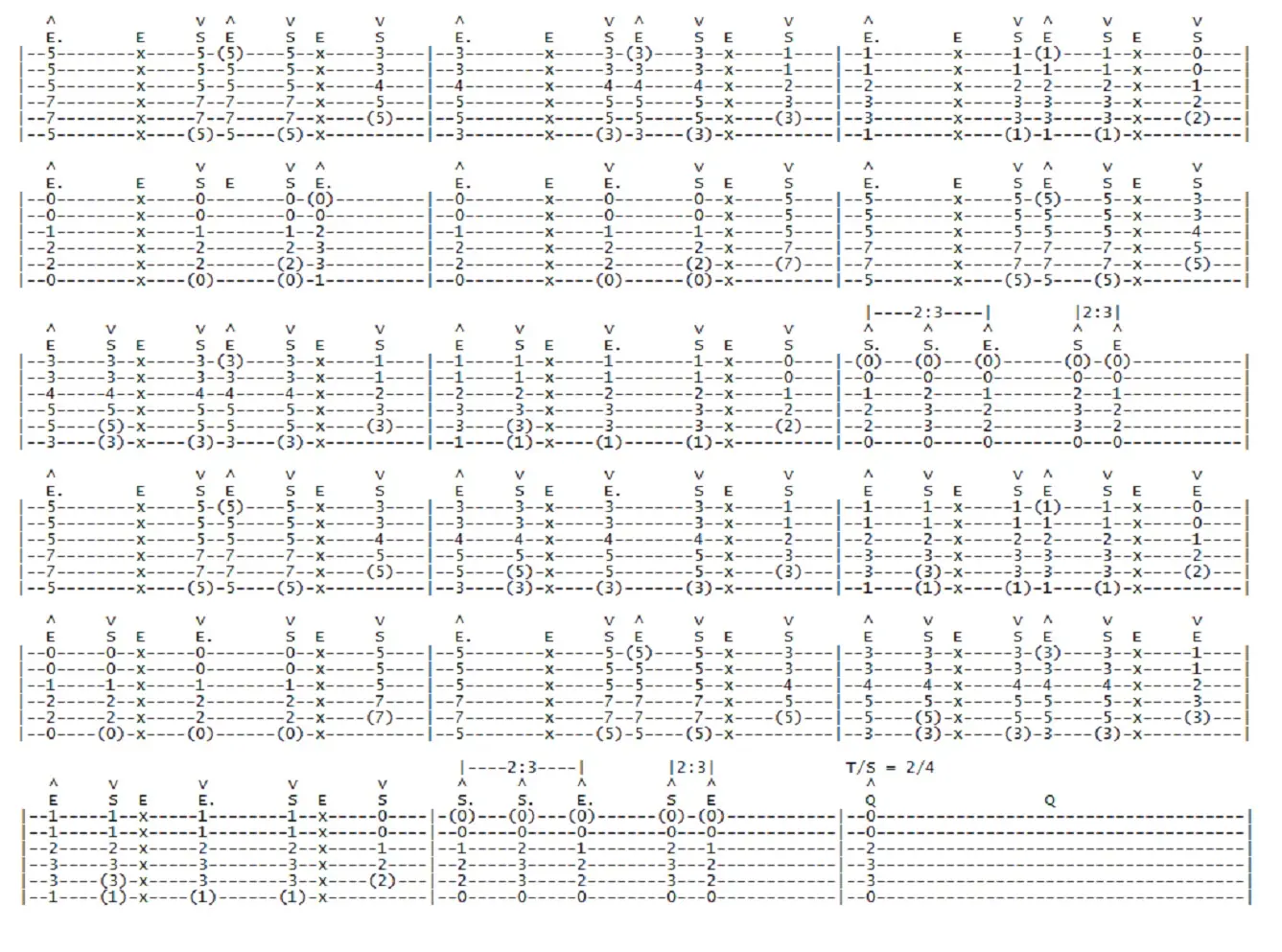 Canciones del Stalker para guitarra