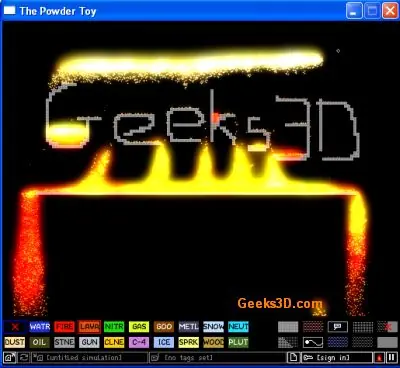 The powder toy 46.4 Programa de diversas reacciones fisicas.