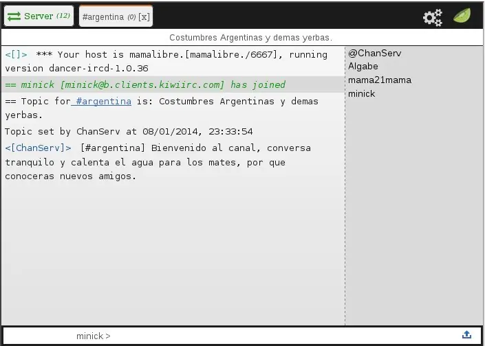 Taringa Chat - Servidor Argentino
