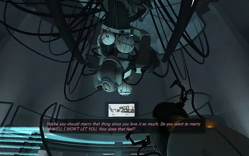 Teoría: GlaDOS de Portal es una mujer atada y amordazada