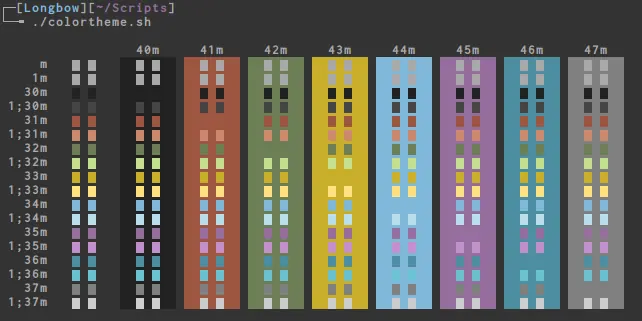 Diseñador de esquemas de colores para la terminal