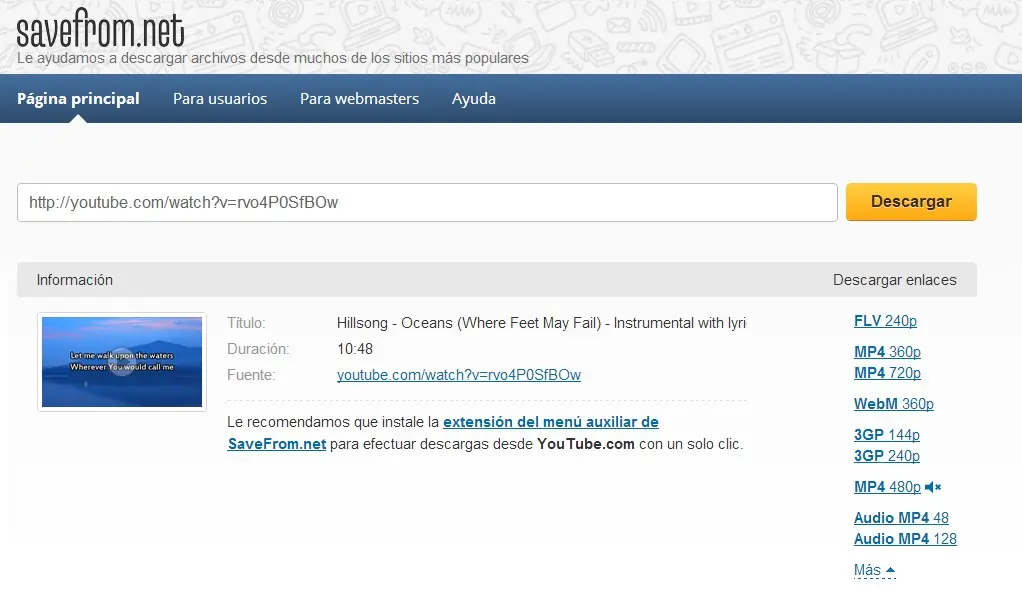 ¿Necesitas un video de youtube sin java ni programas? ¡Ent
