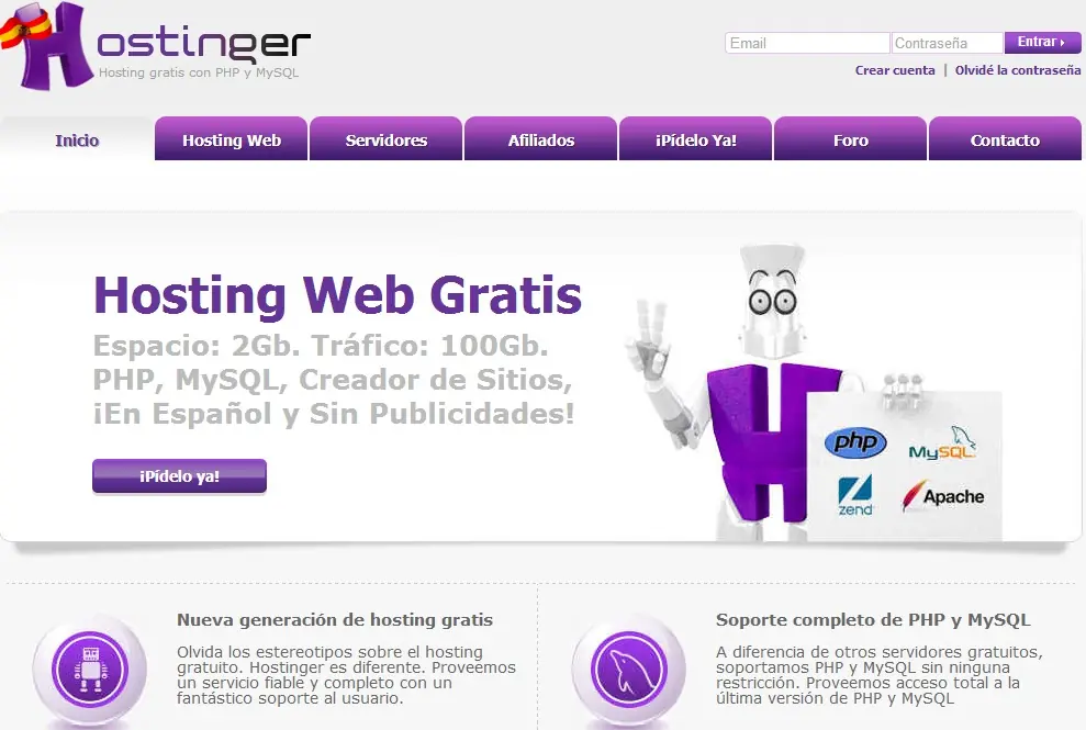 Hosting Para Tu Pagina Web (Varios Links) !!Gratis!!
