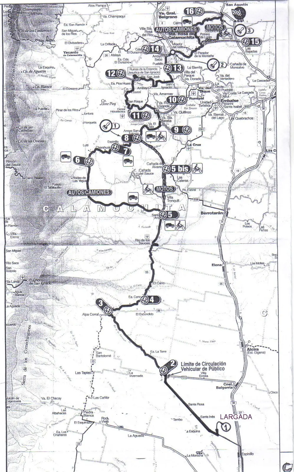 Ruta detallada Dakar 2011 Arg-Chile