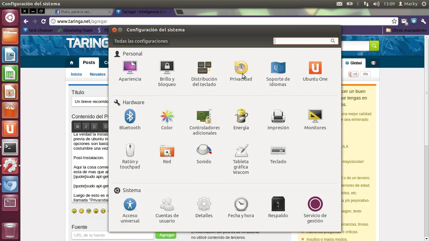 Un breve recorrido a Ubuntu 12.04