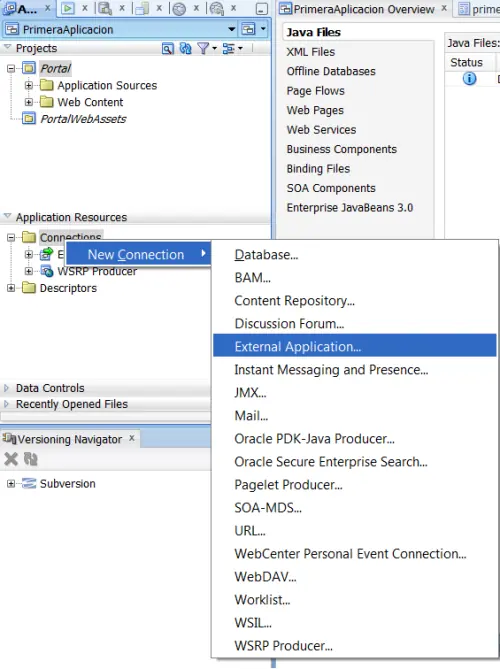Integrando contenido y aplicaciones externas en webcenter