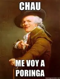 Memes "me voy a poringa"