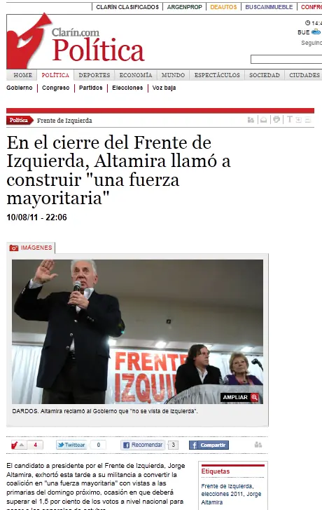 Campos antagónicos de la coyuntura. Dos notas para pensar.