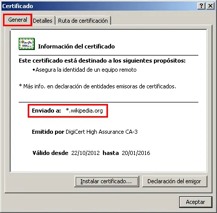 conexión https