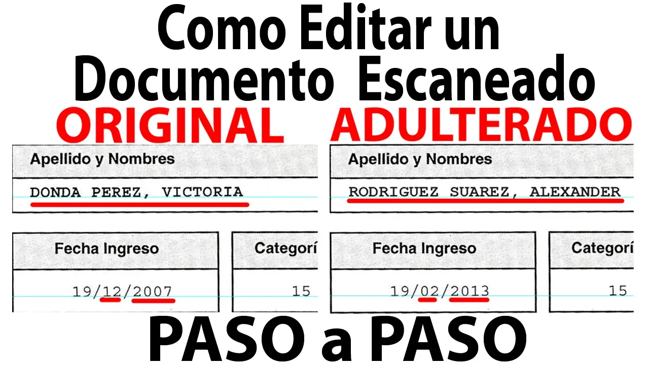 Como editar un documento escaneado Paso a Paso (Fácil)