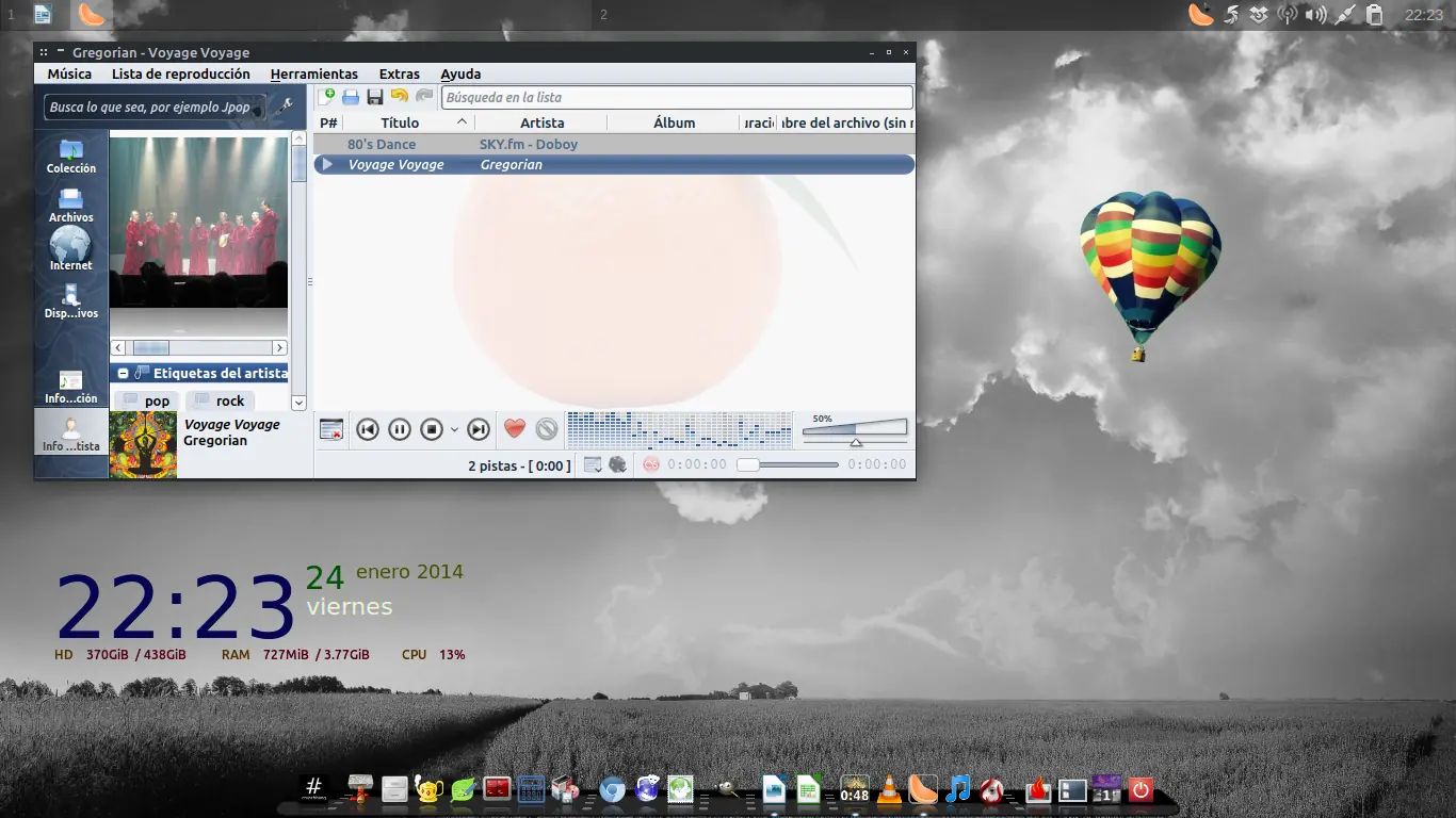 [Escritorio] "Globo Multicolor" - Crunchbang Walfo