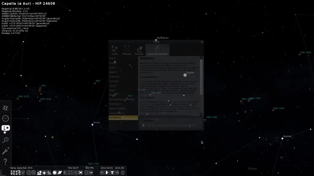 Stellarium: Las estrellas en tu PC en tiempo real.