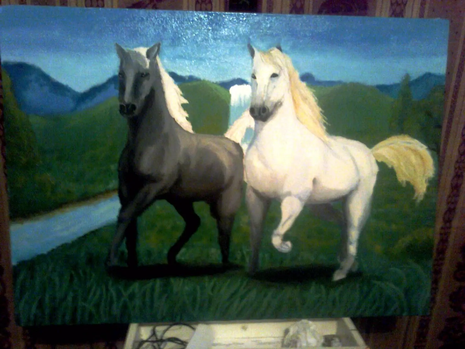 pintura propia de caballos