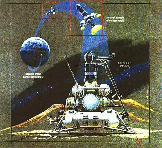 Misión soviética Luna 24 encontró agua en la Luna en 1976