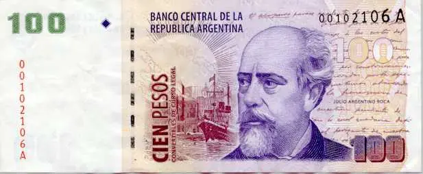 Billetes Argentinos actuales con su Historia