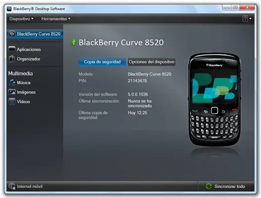 BlackBerry: backup