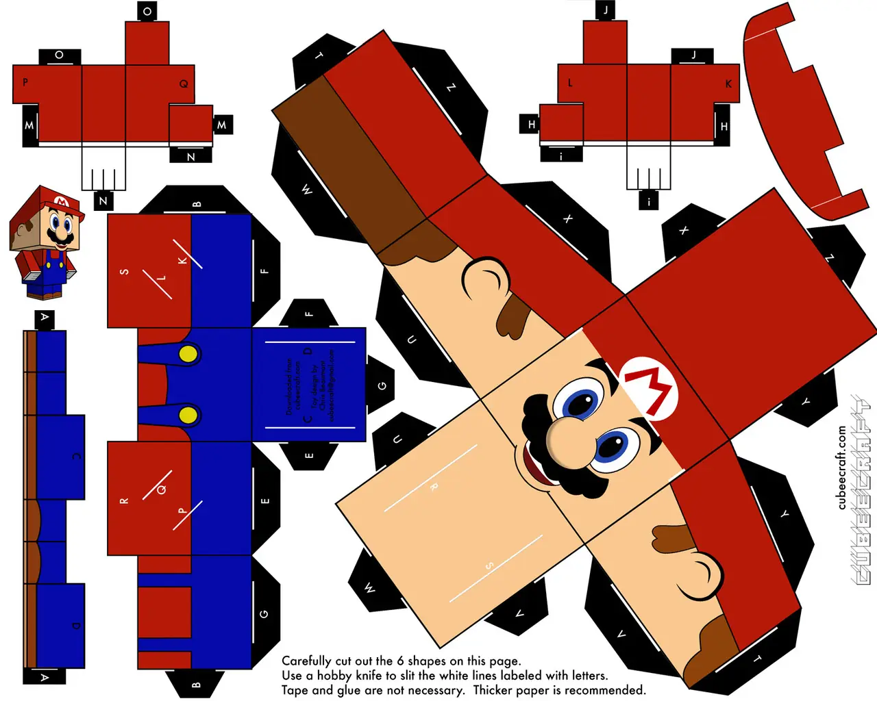 Papercraft: Mario/Angry Birds/Matt Groening[Para Imprimir]