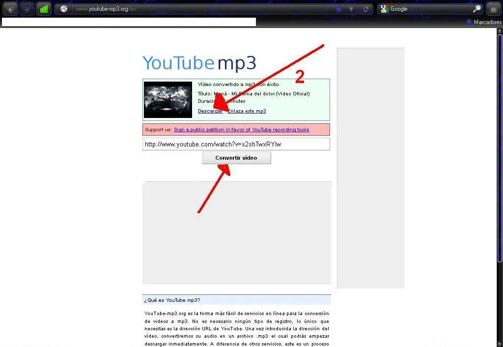 Descargate Musica en 5 segundos, sin programas, virus..