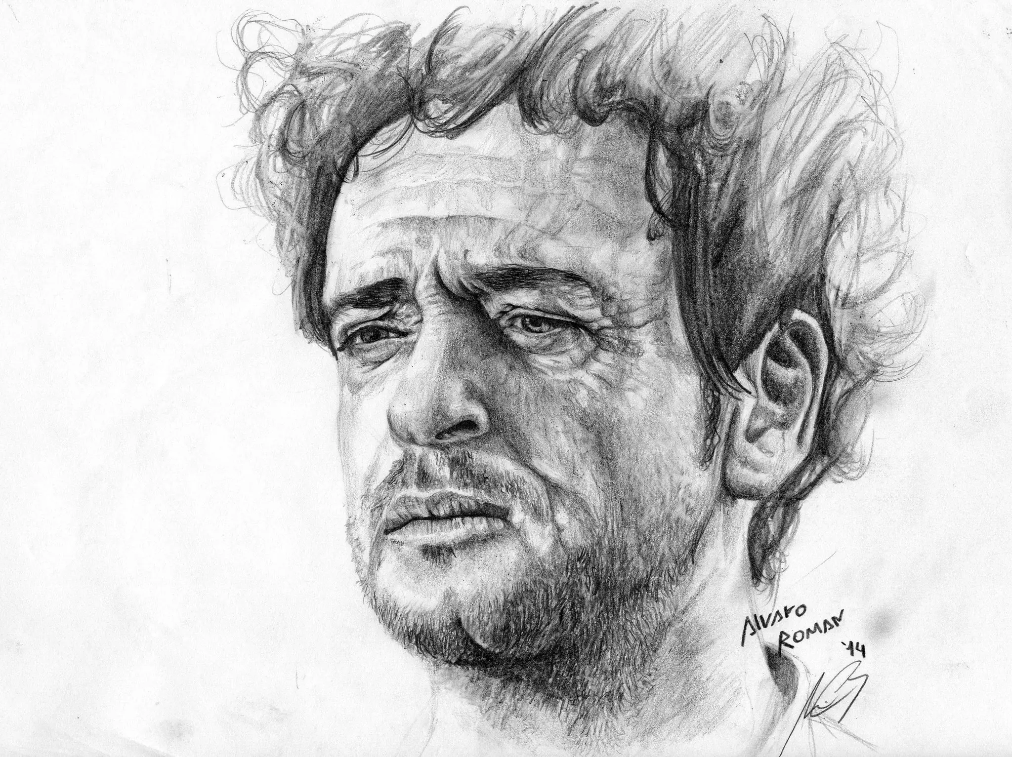 Mi dibujo a lapiz de Gustavo Cerati