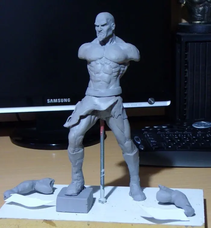 Escultura de Kratos God Of War por DDG