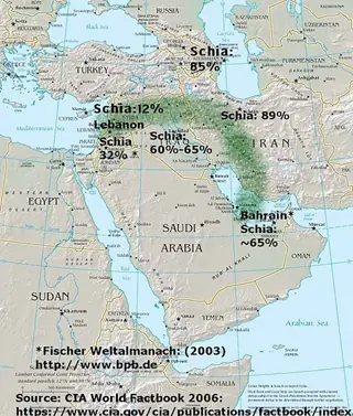Islam, Geopolítica de la división sunita-chiíta