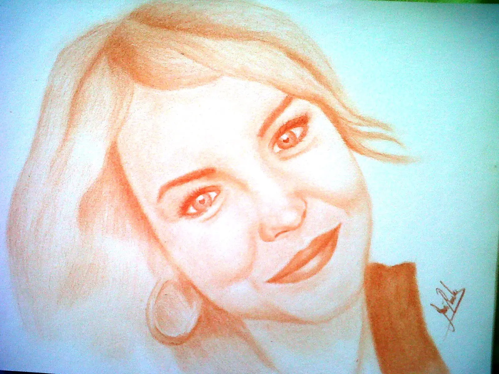 rostro en sepia