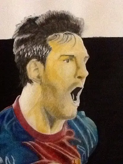 Dibujando a Messi... (paso a paso)